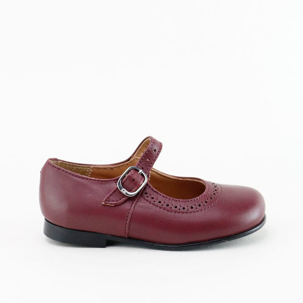 Papanatas Maroon Buckle Mary Jane