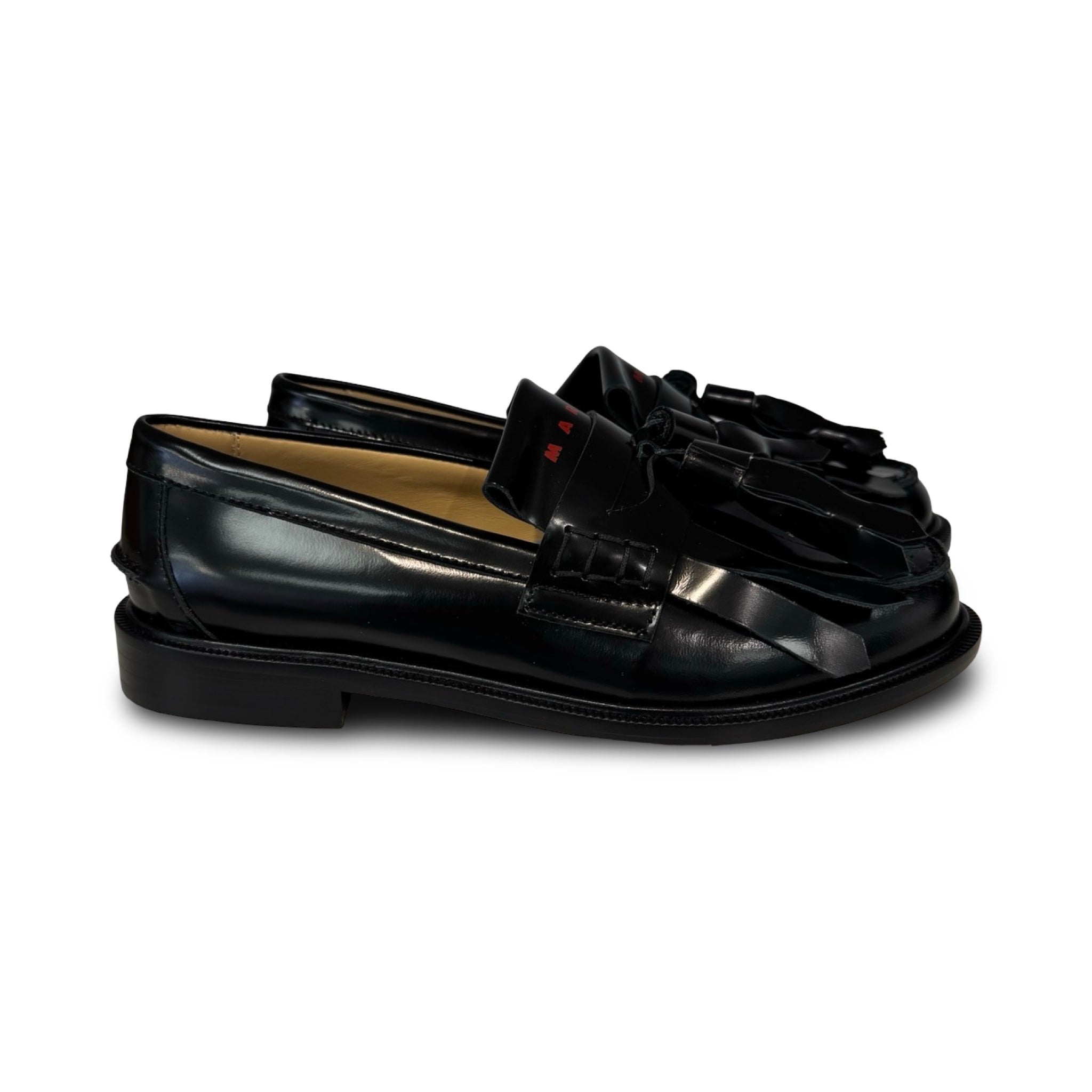 MARNI Black Fringe Loafer