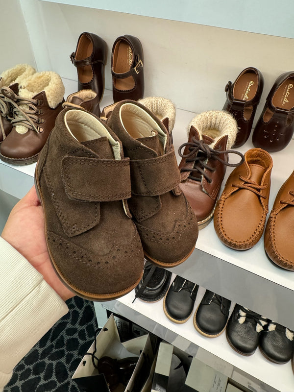 Beberlis Brown Suede Baby Bootie