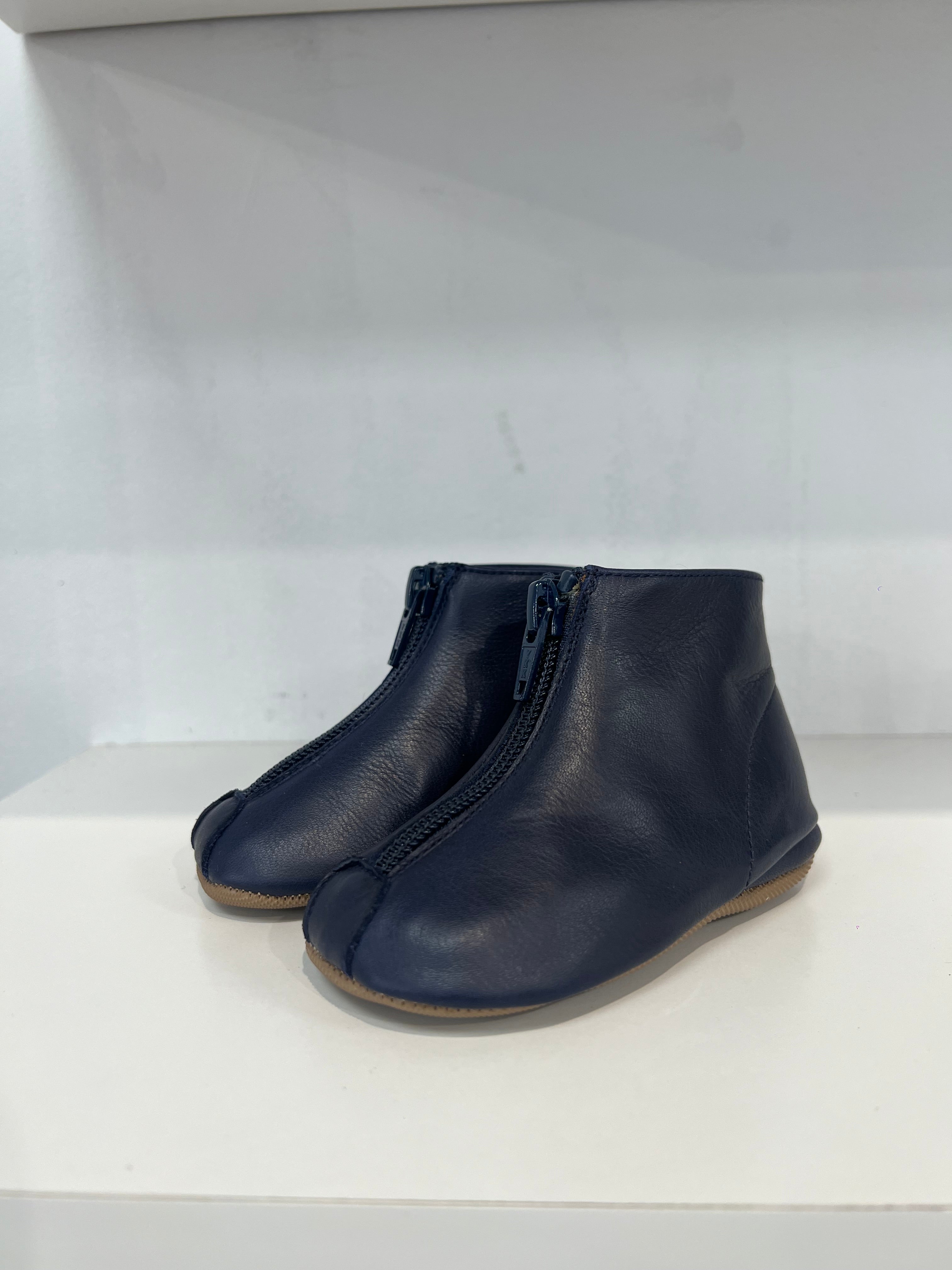 Pepe Navy Zipper Bootie