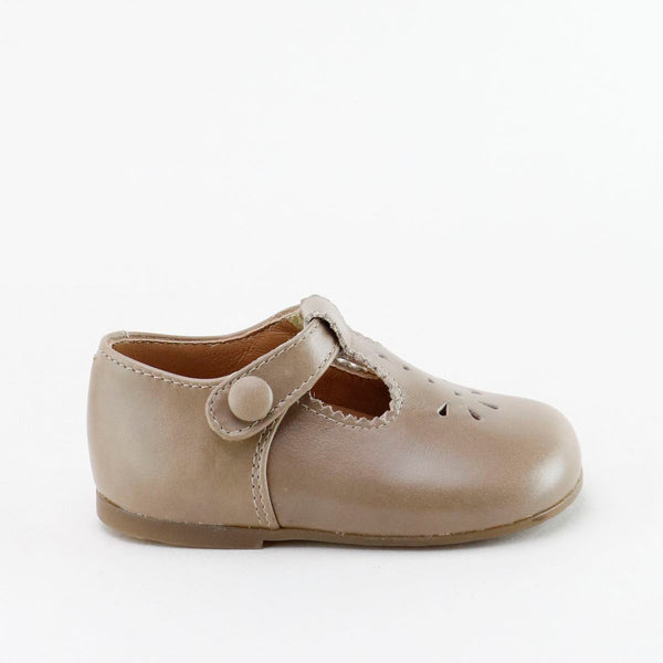 Papanatas Ajax Taupe Baby T-Strap