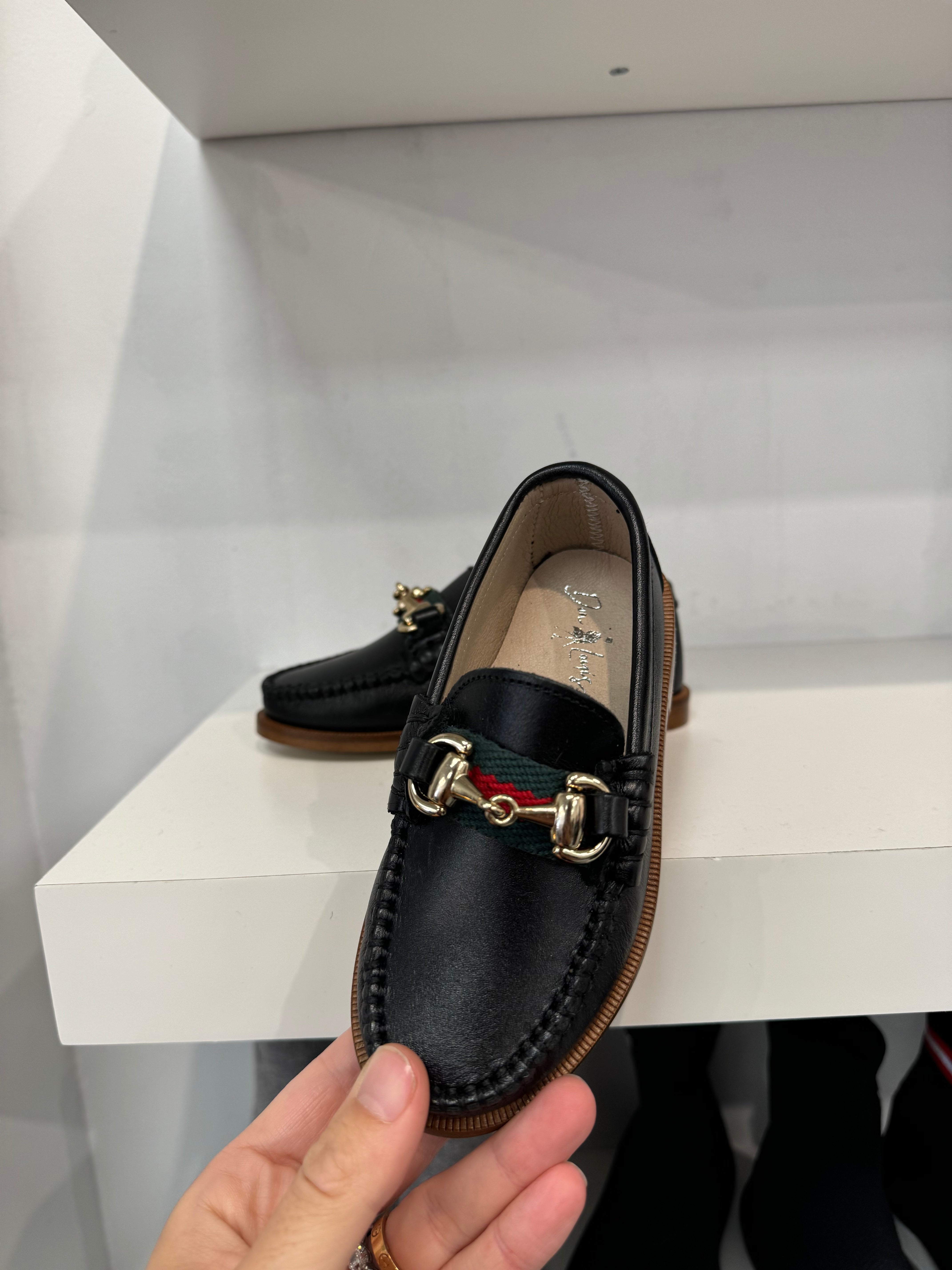 Don Louis Black Chain Loafer