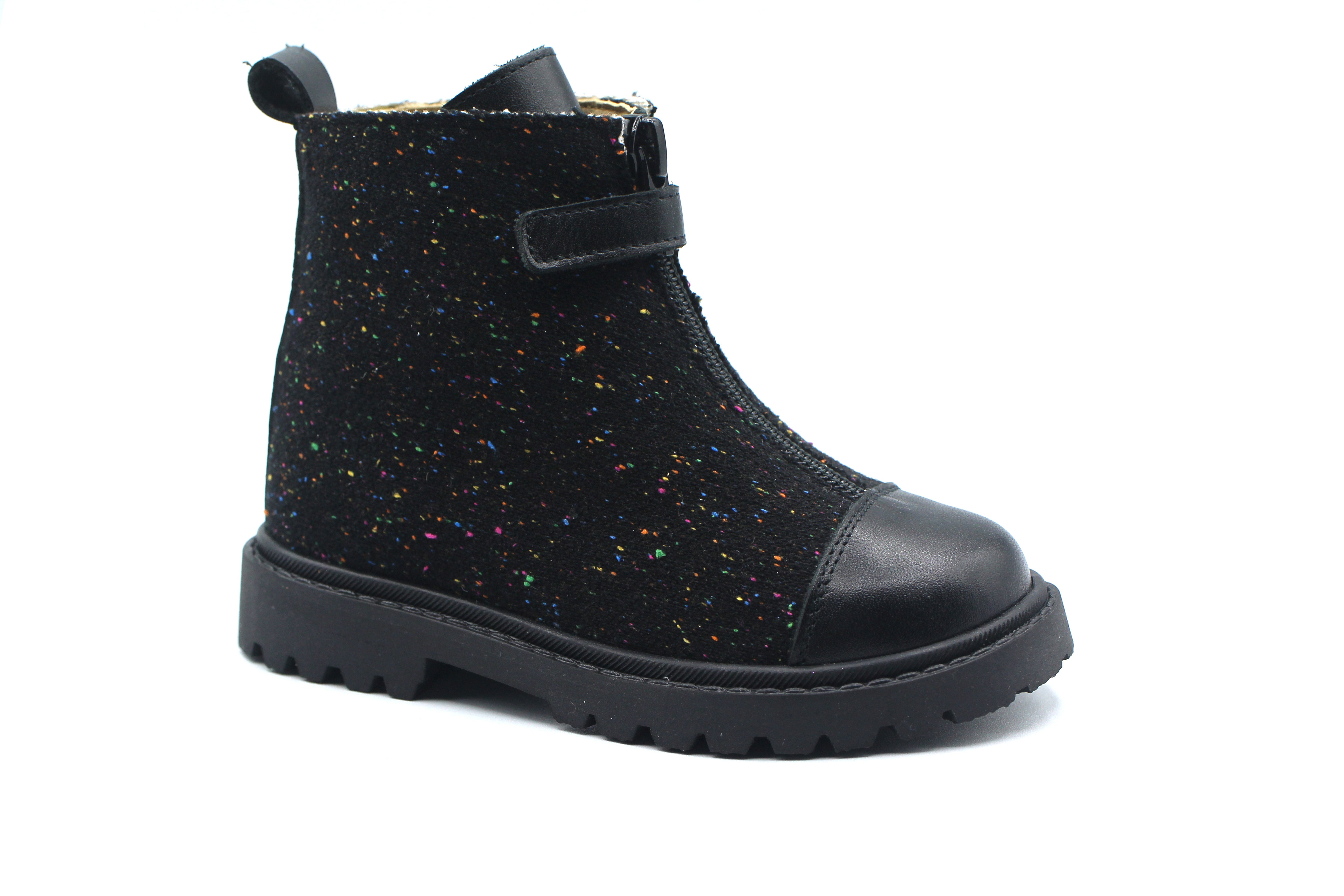 Andanines Speckled Zipper Bootie