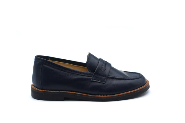 Andanines Navy Penny Loafer