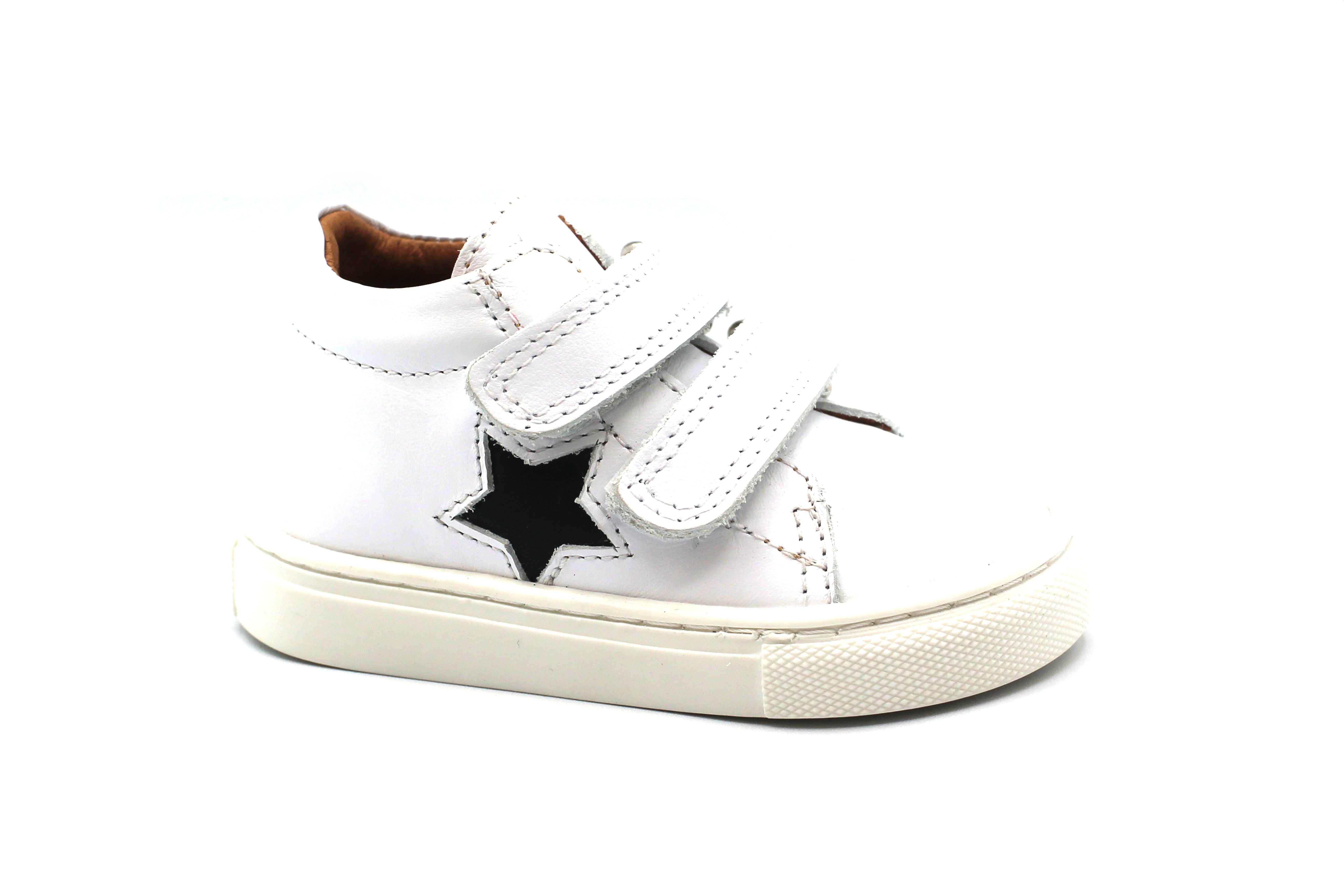 Atlanta White and Navy Star Baby Sneaker