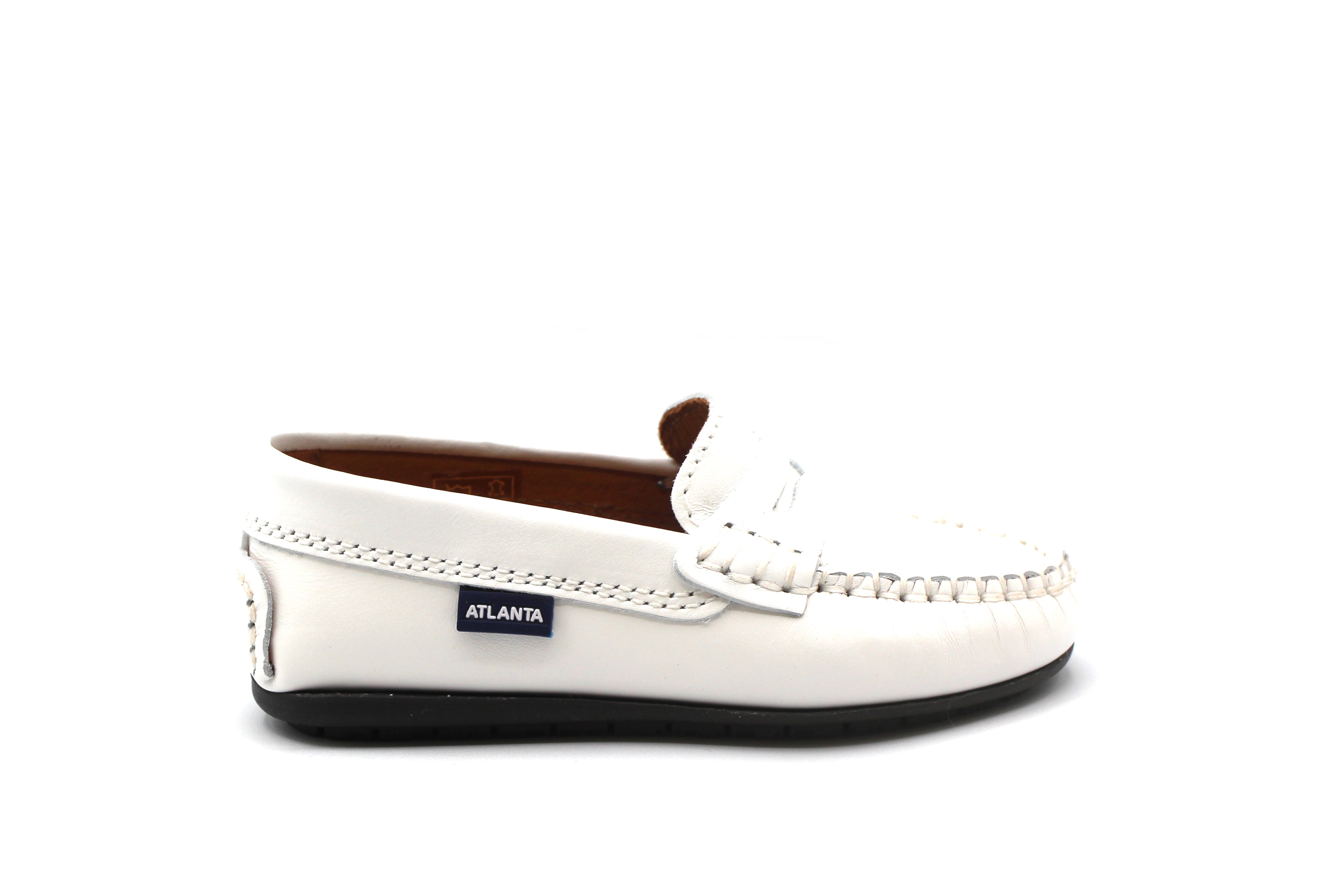 Atlanta White Penny Loafer