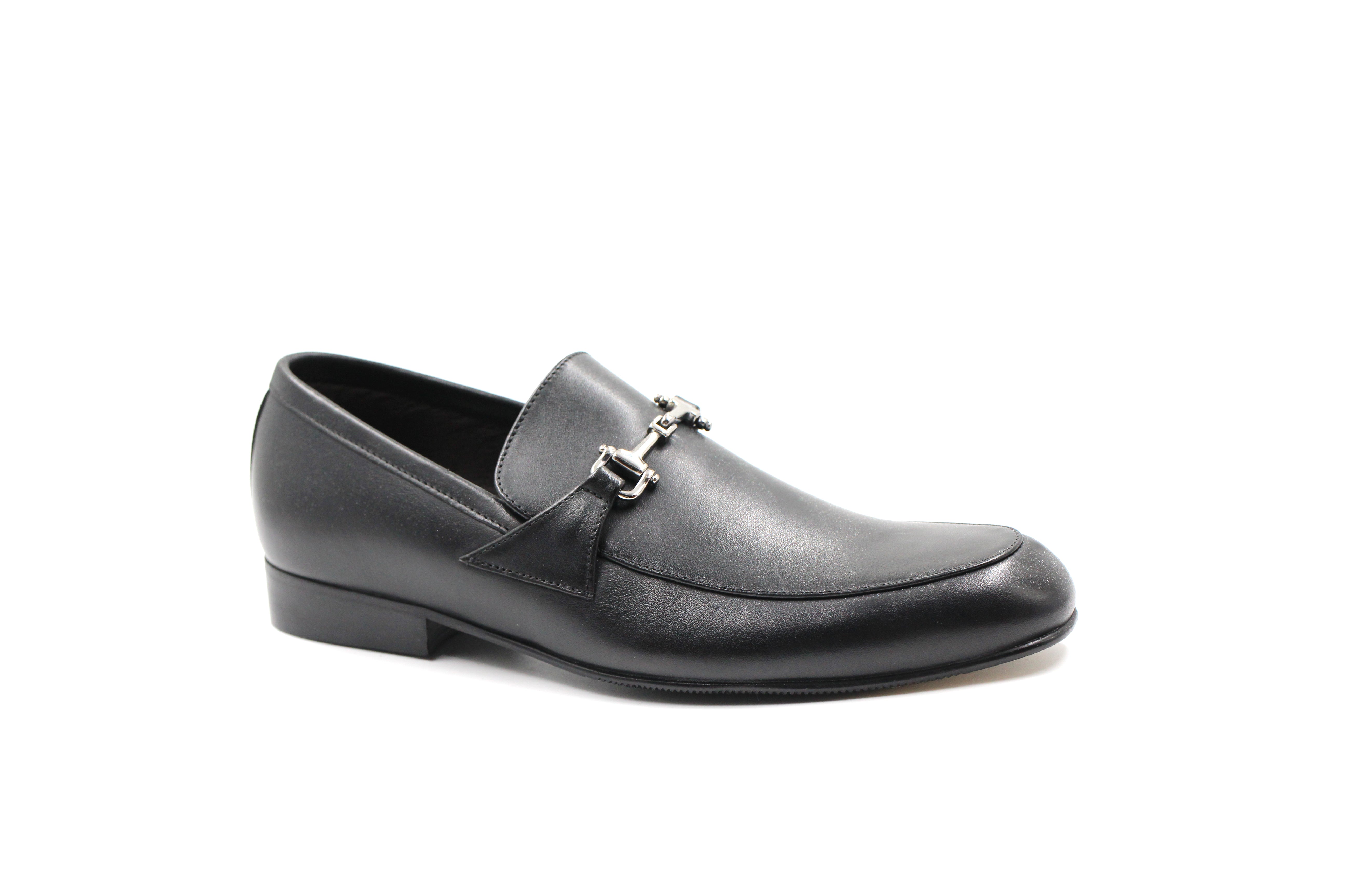 Atlanta Black Classic Dress Loafer With Buckle