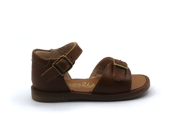 Beberlis Luggage Brown Baby Open Toe Sandal