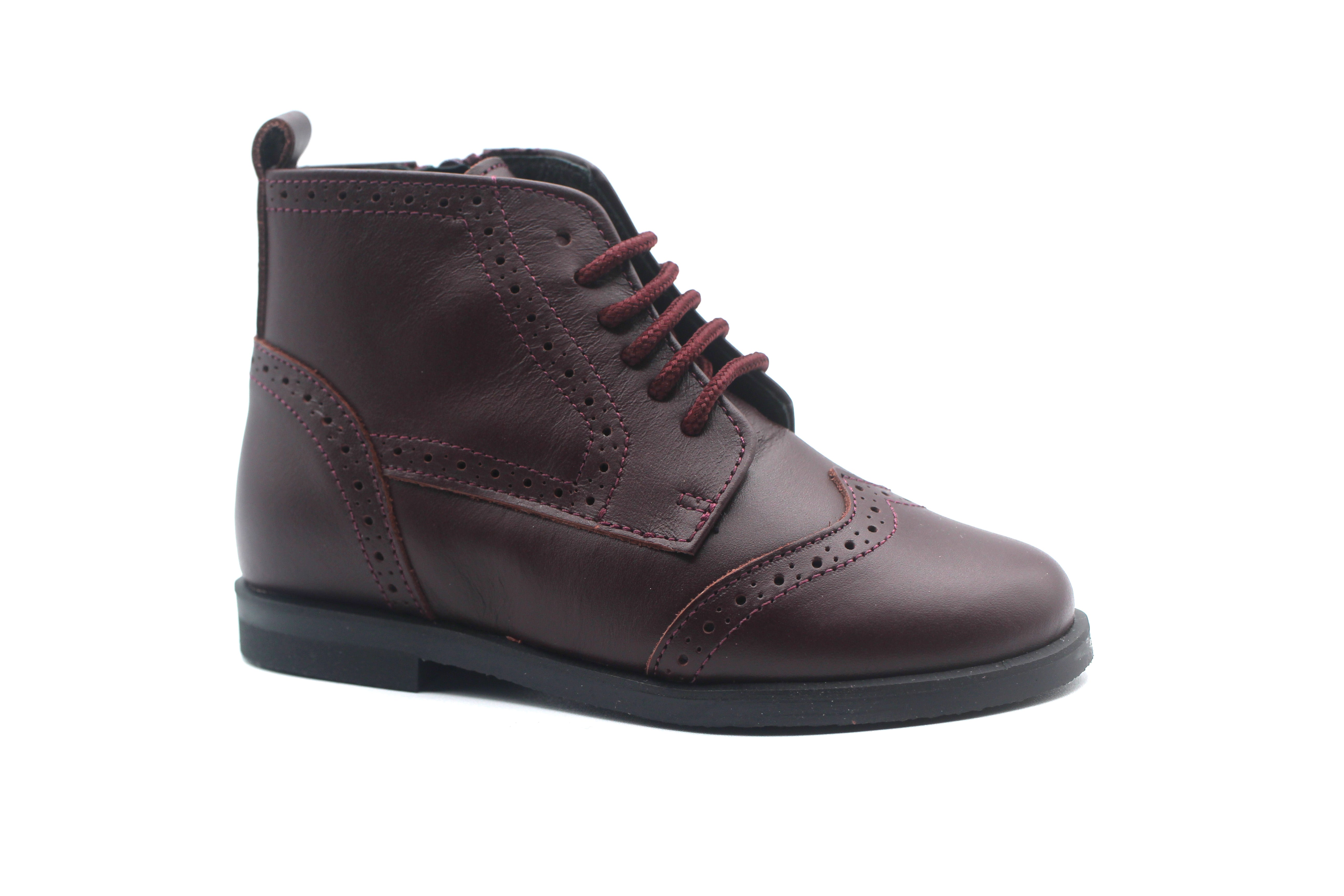 Don Louis Burgundy Wingtip Bootie