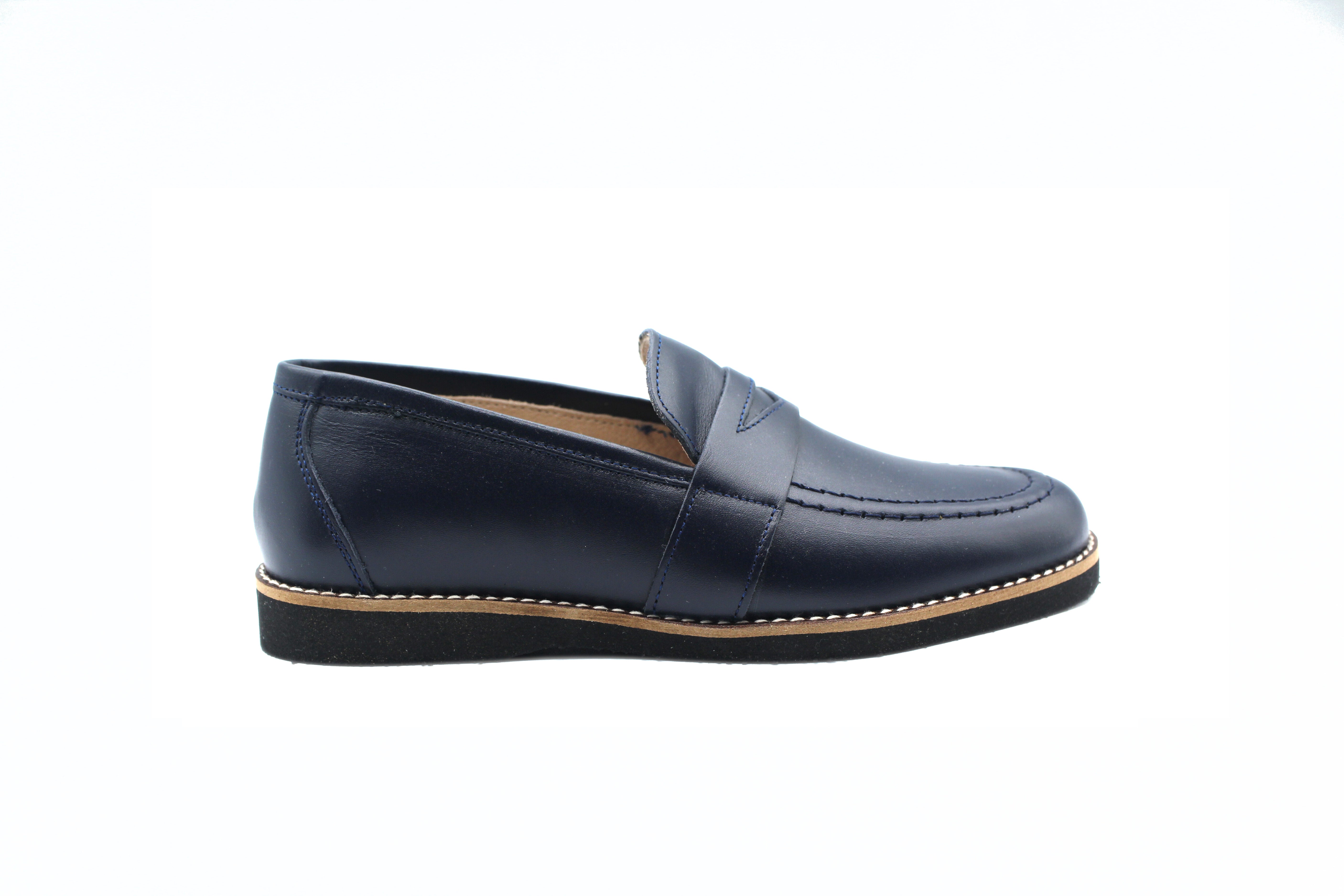 Gravitas Navy Penny Loafer