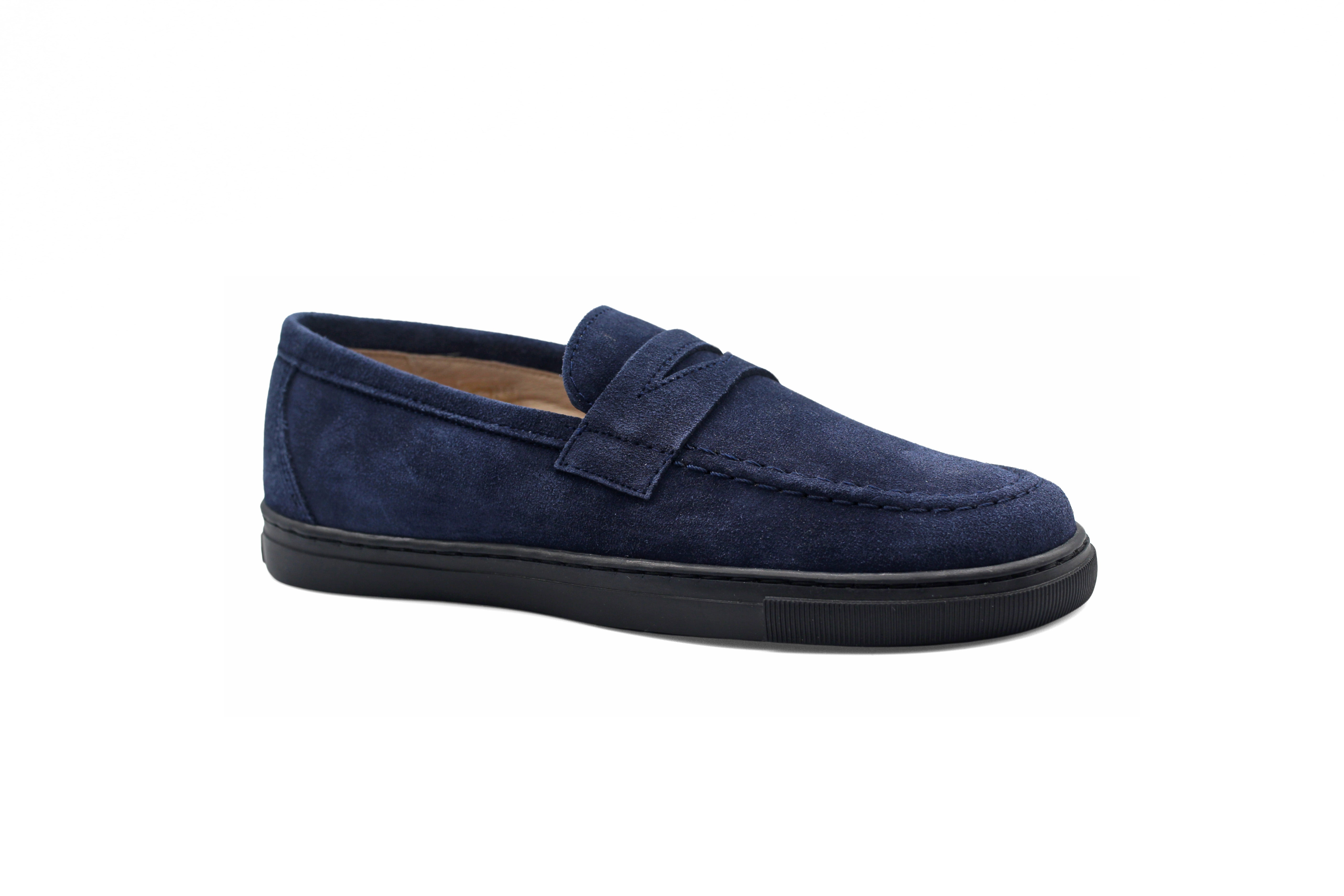 Gravitas Navy Suede Loafer