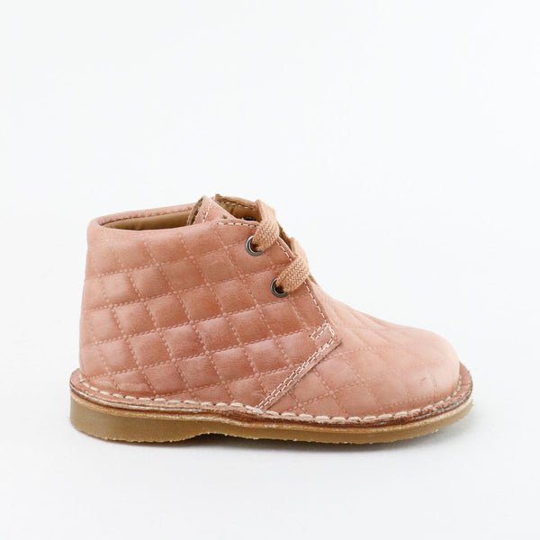 Papanatas Rosa Quilted Baby Bootie