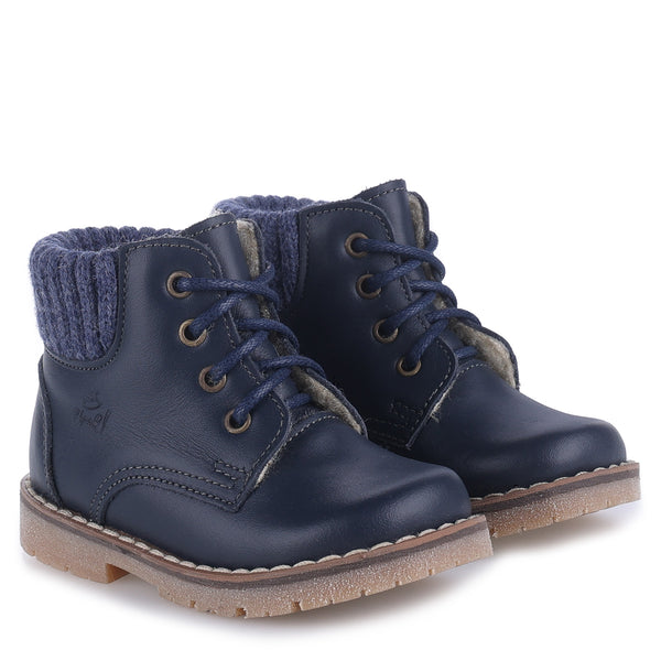 Emel Navy Sock Chunky Bootie