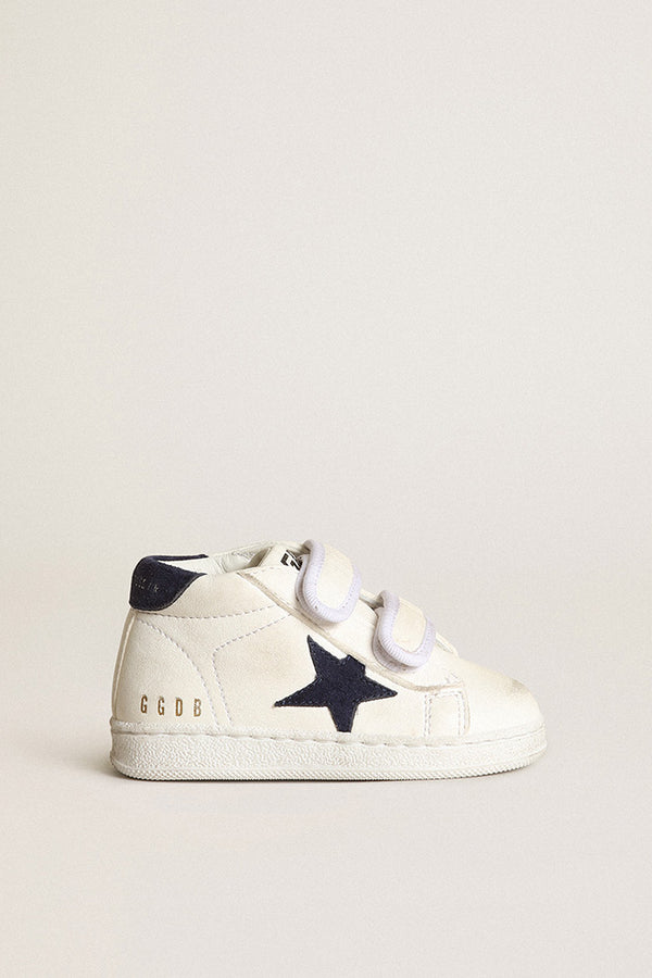 Golden Goose White Dark Blue Baby Sneaker