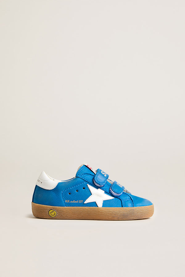 Golden Goose Bluette White Velcro Sneaker