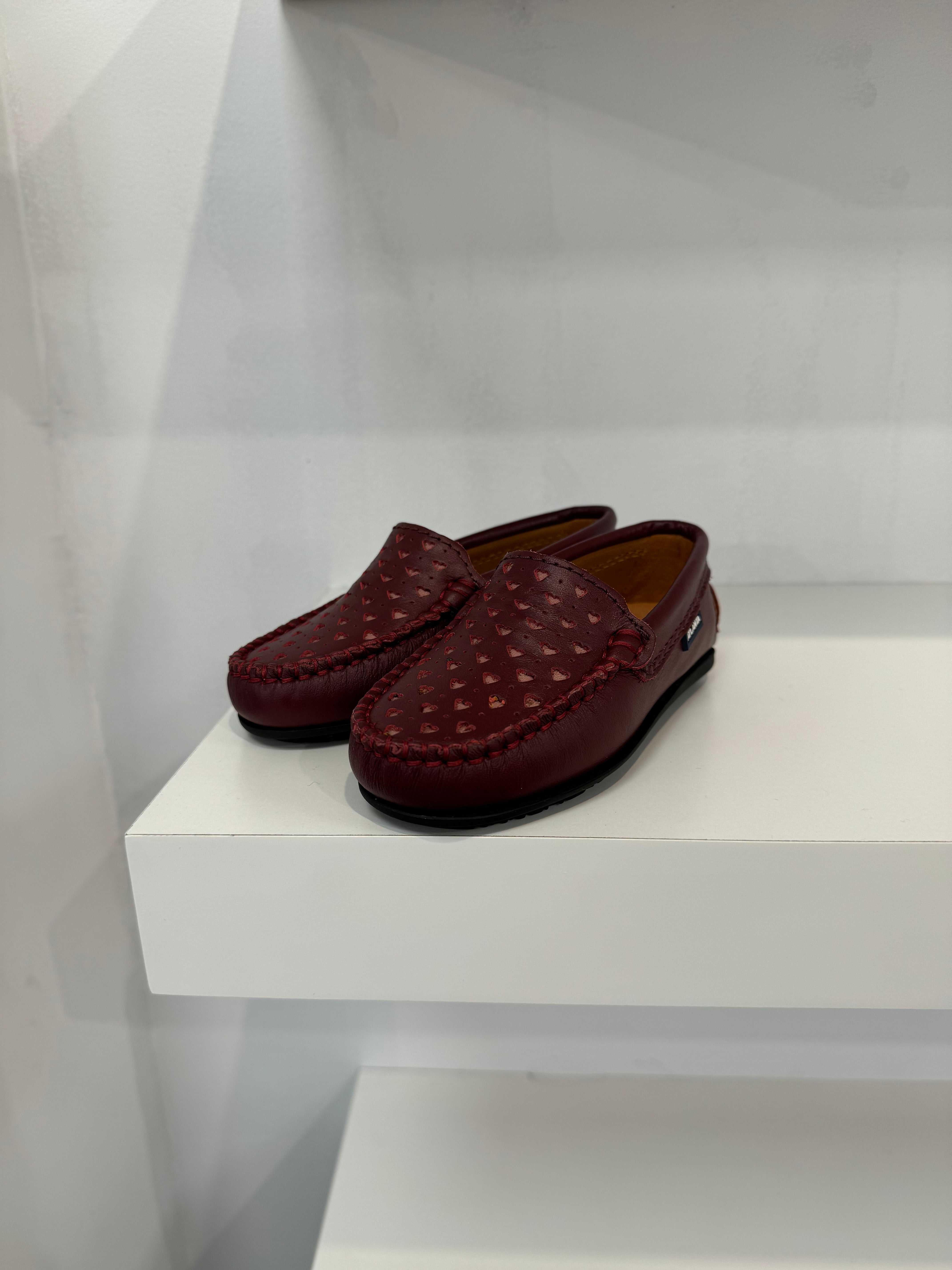 Atlanta Burgundy Heart Loafer