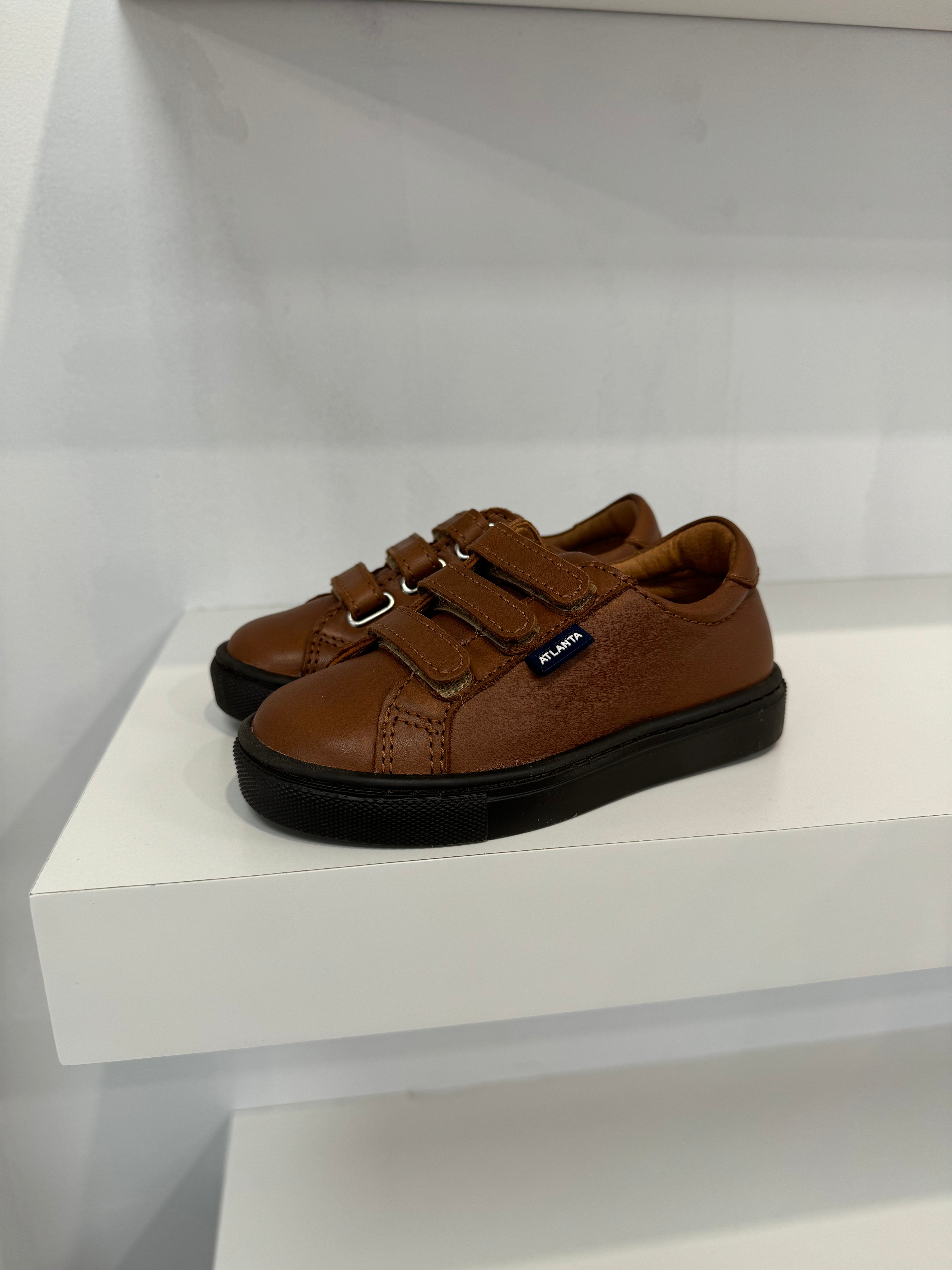 Atlanta Brown Three Velcro Sneaker