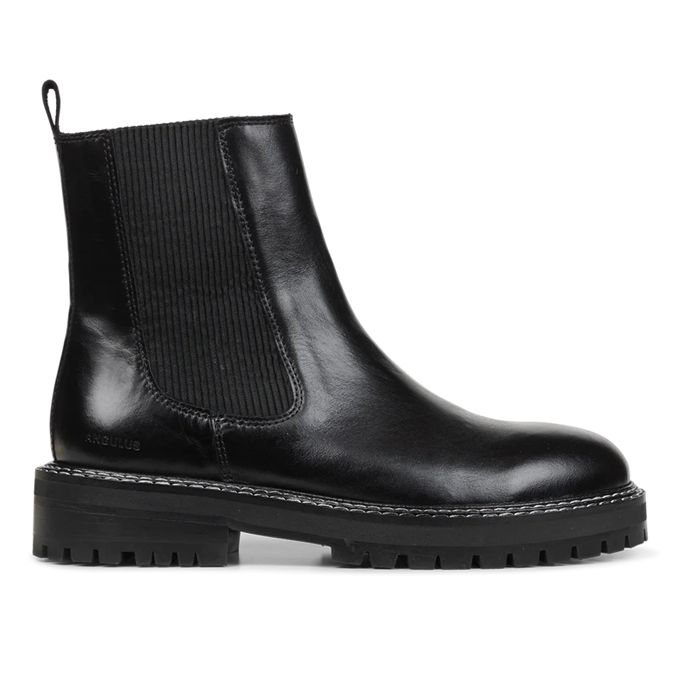 Angulus Black Chelsea boot with elastic