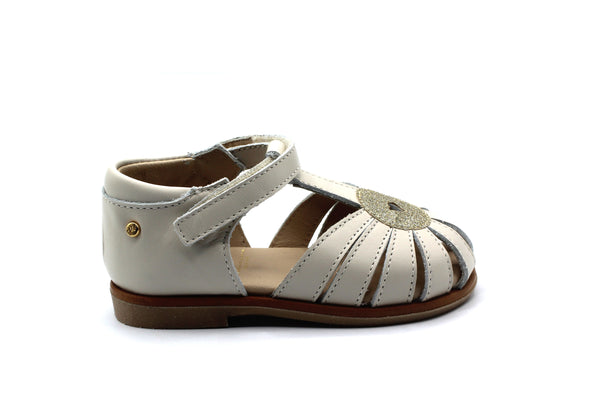 Manuela De Juan Taupe Heart Sandal