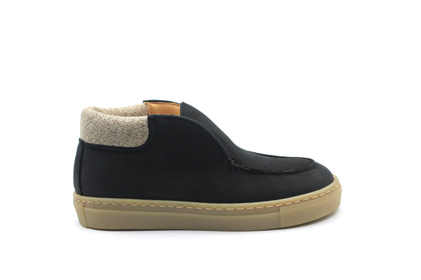 Rondinella Black Nubuck Slipon Bootie