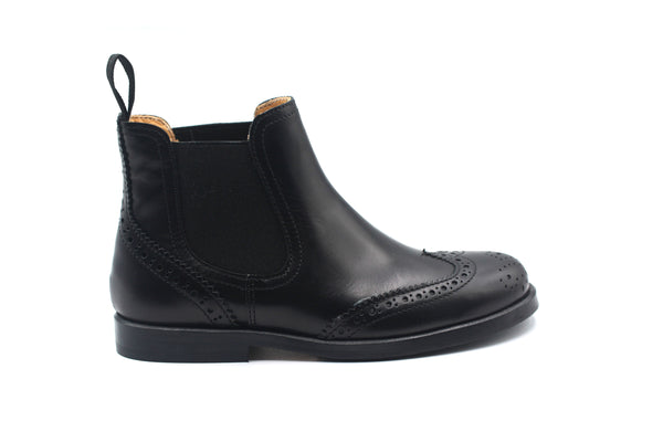 Rondinella Black Wingtip Bootie