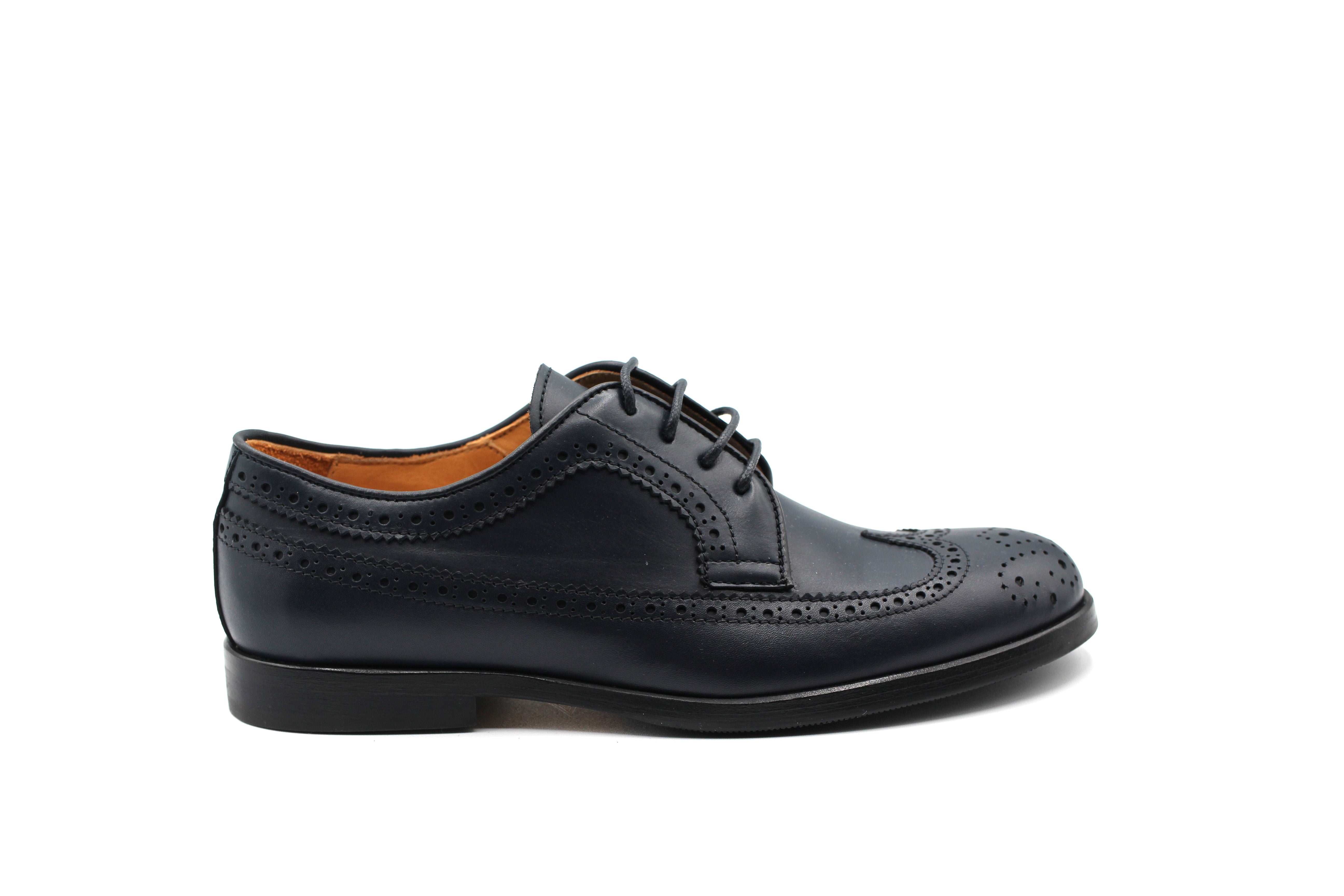 Rondinella Navy Wingtip Dress Shoe