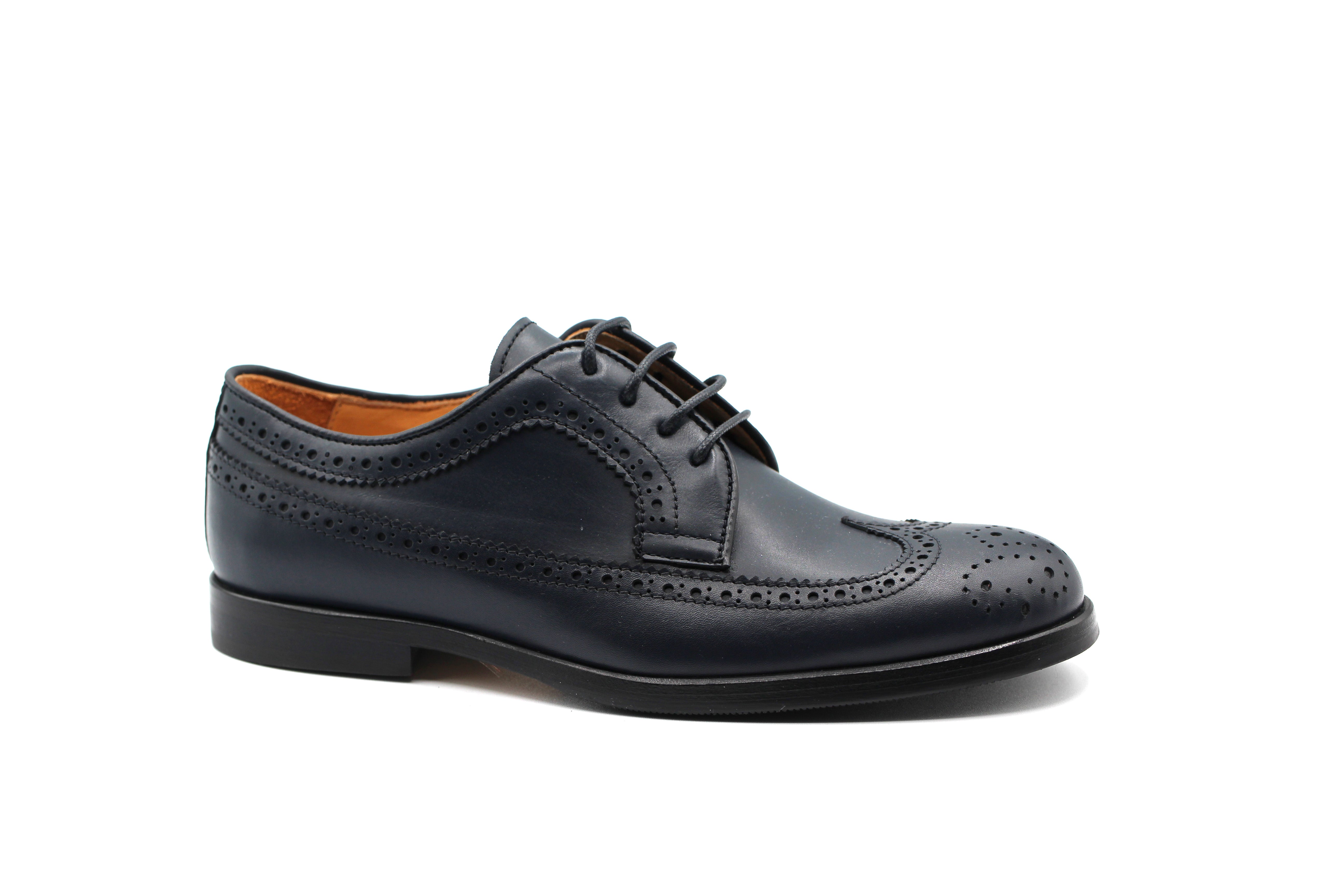 Rondinella Navy Wingtip Dress Shoe