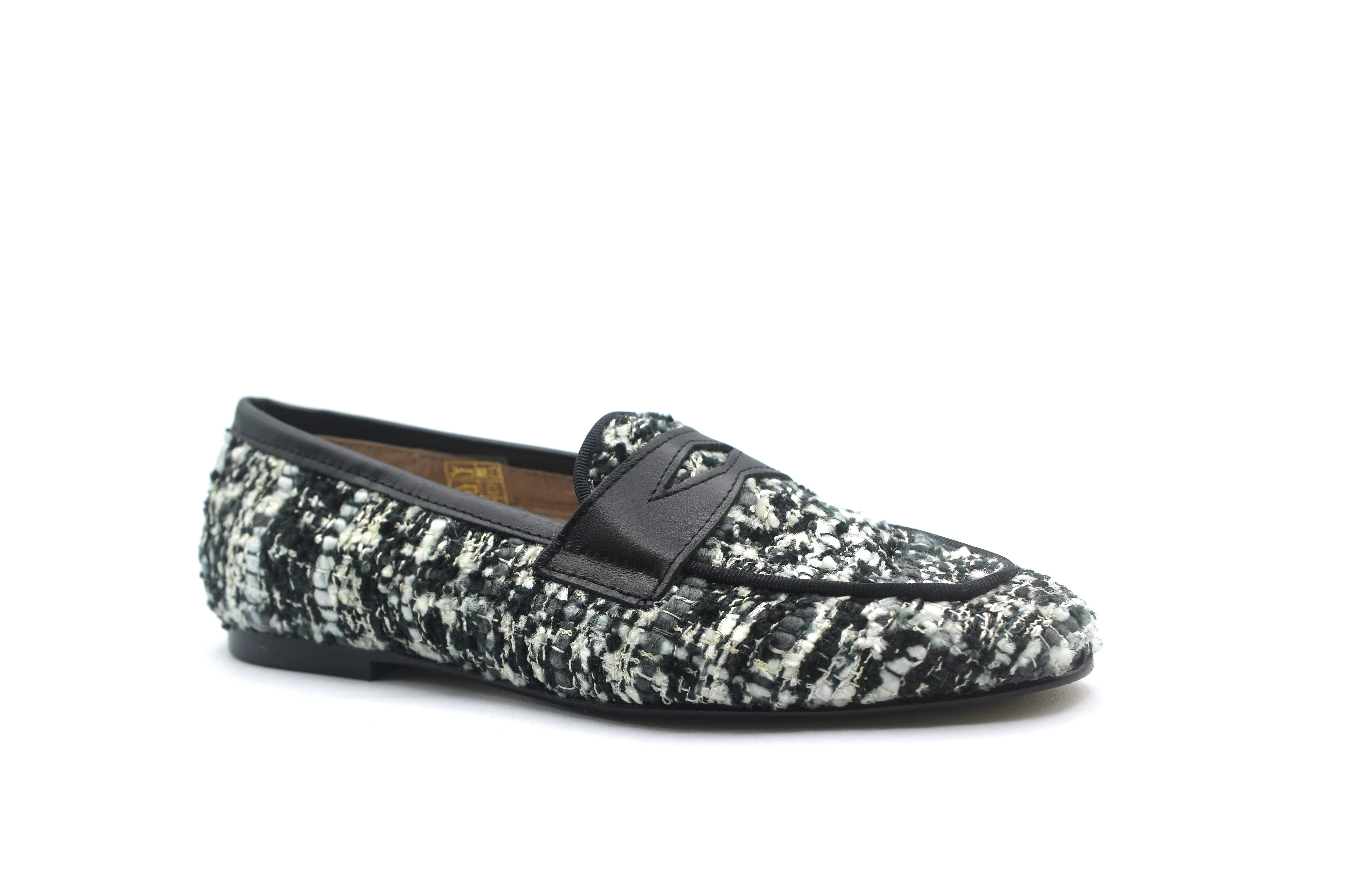 Don Louis Tweed Penny Loafer