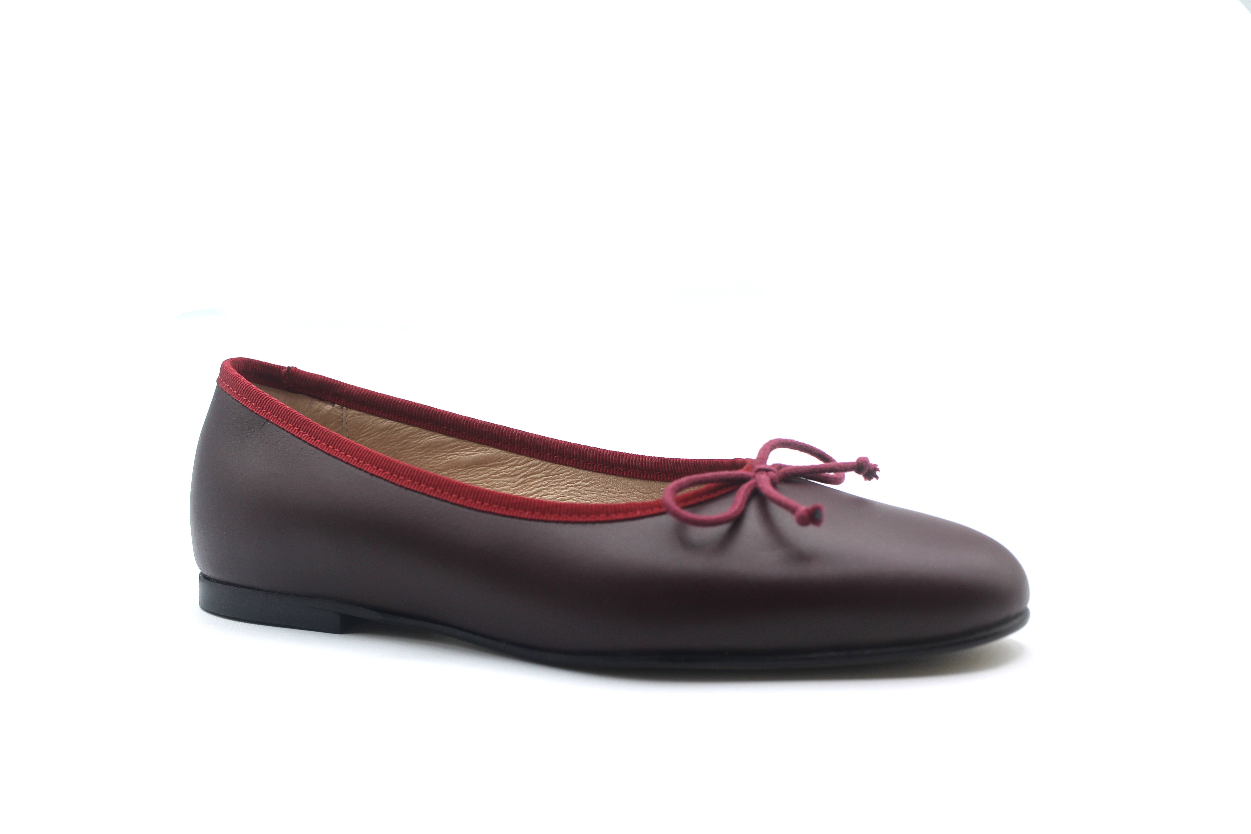 Valencia Burgundy Ballet Flat