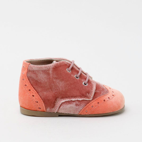 Papanatas Two Tone Wingtip Baby Bootie