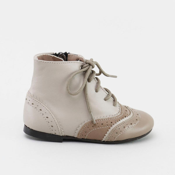 Papanatas Taupe Two Tone Bootie