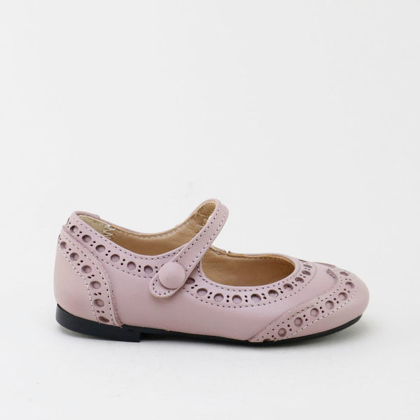 Papanatas Pink Wingtip Mary Jane