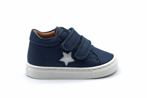 Atlanta Blue Velcro Sneaker Bootie