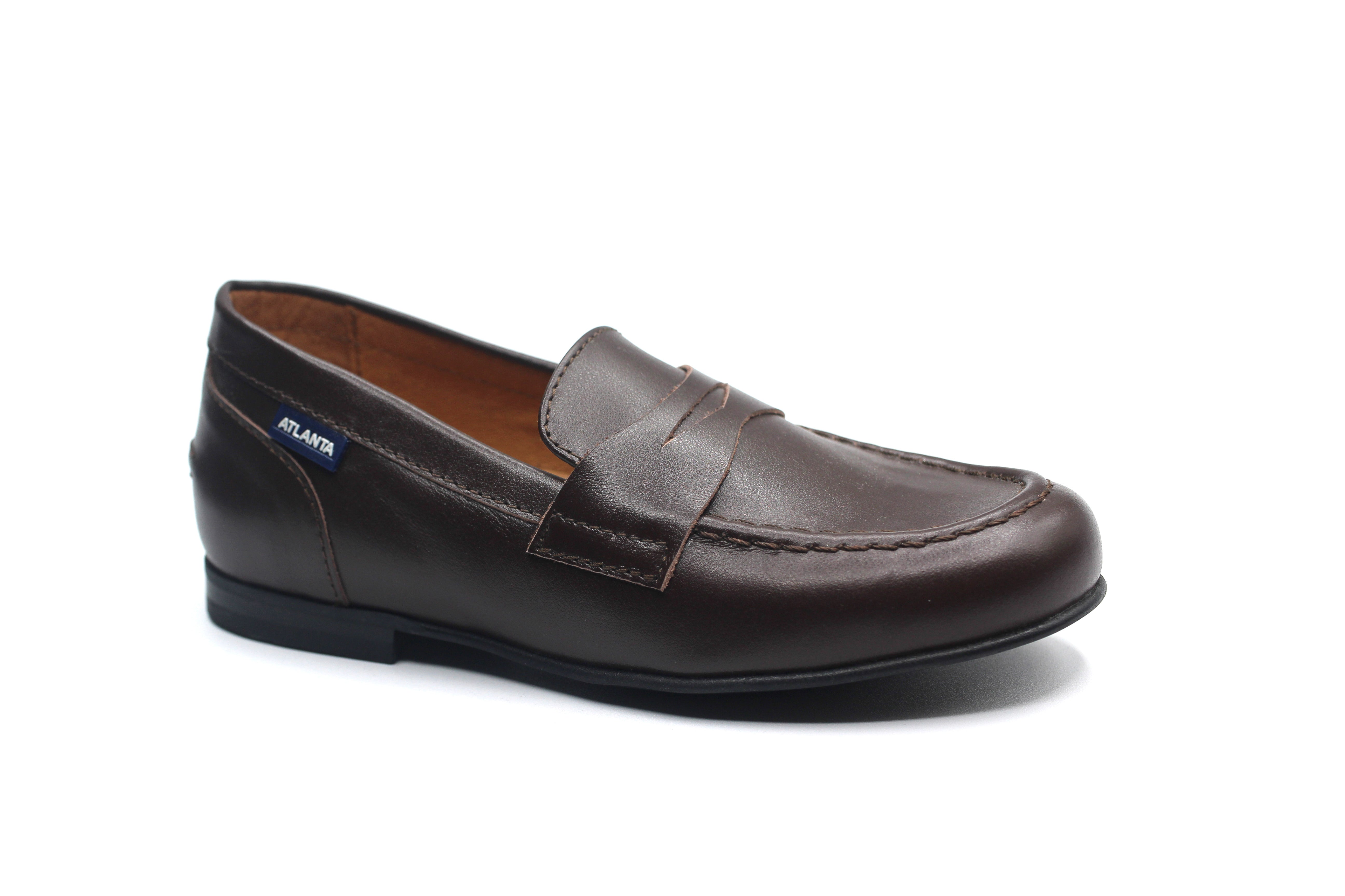 Atlanta Brown Dress Penny Loafer