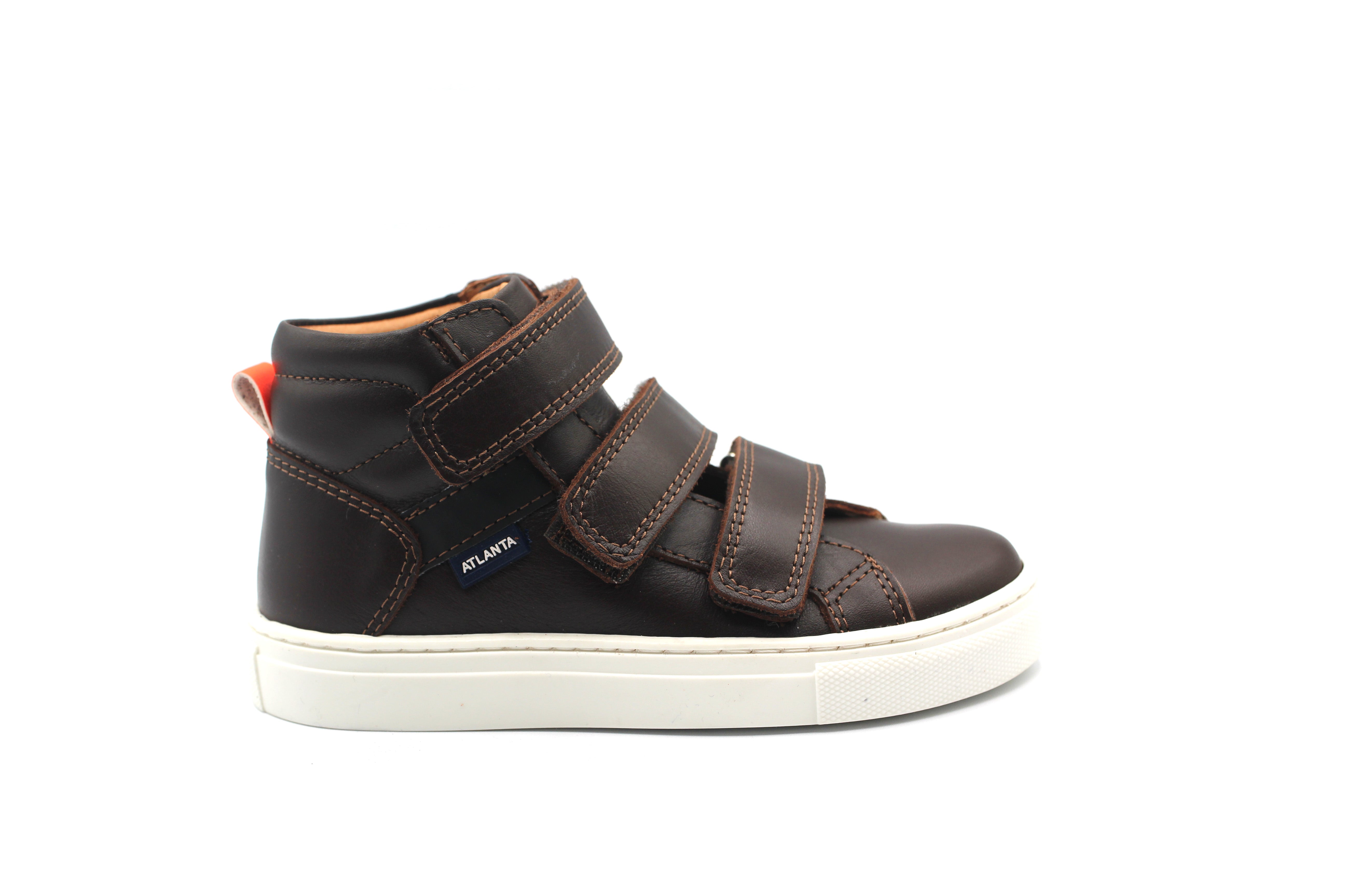 Atlanta Brown Three Strap Sneaker