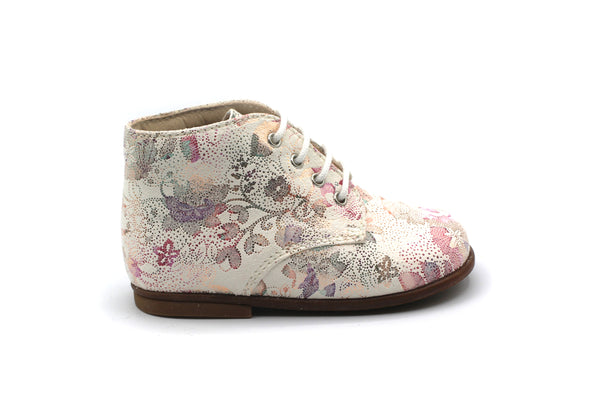 Beberlis Cala Metallic Floral Rene Baby Bootie