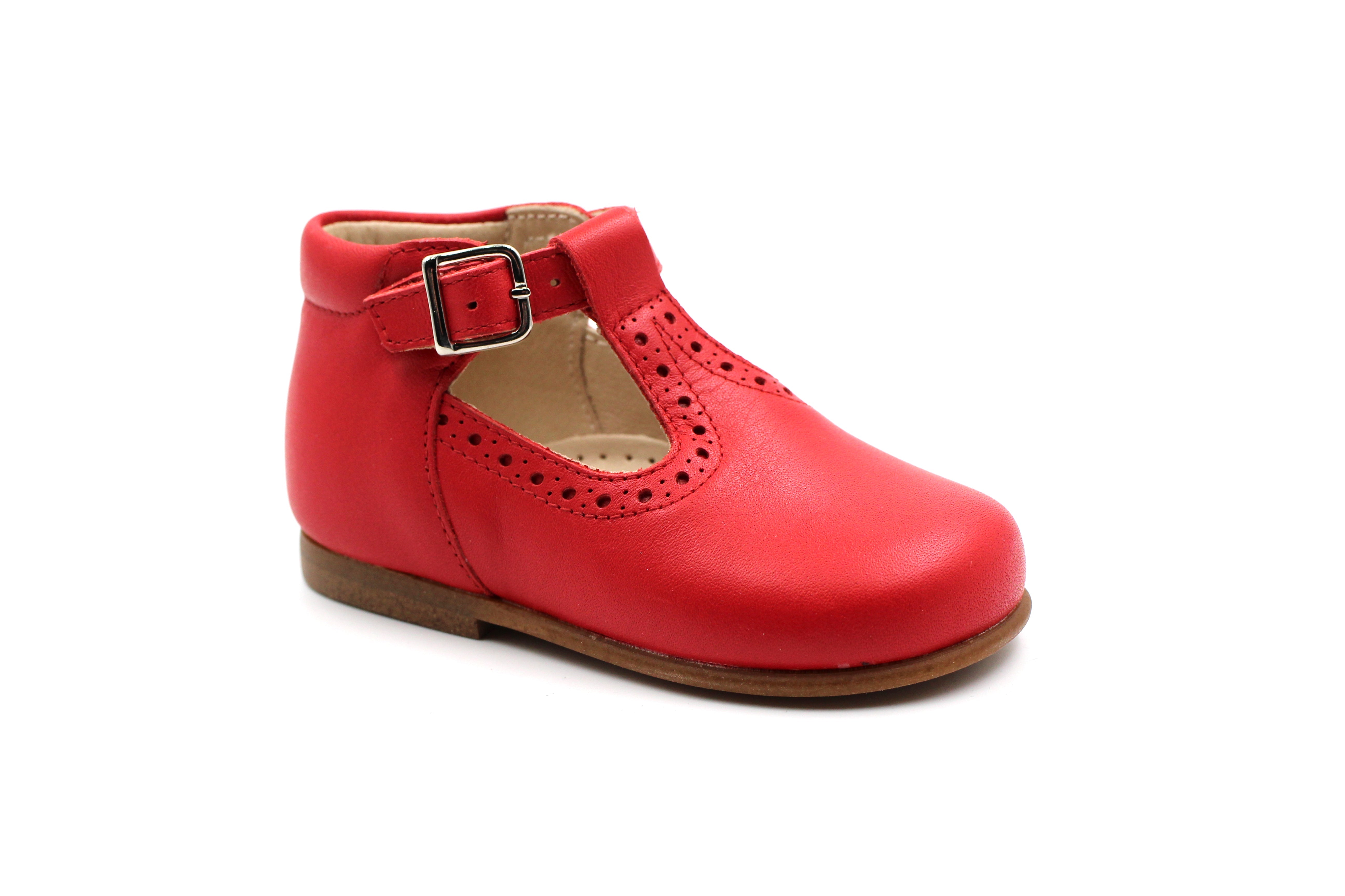 Beberlis Red Baby T-strap