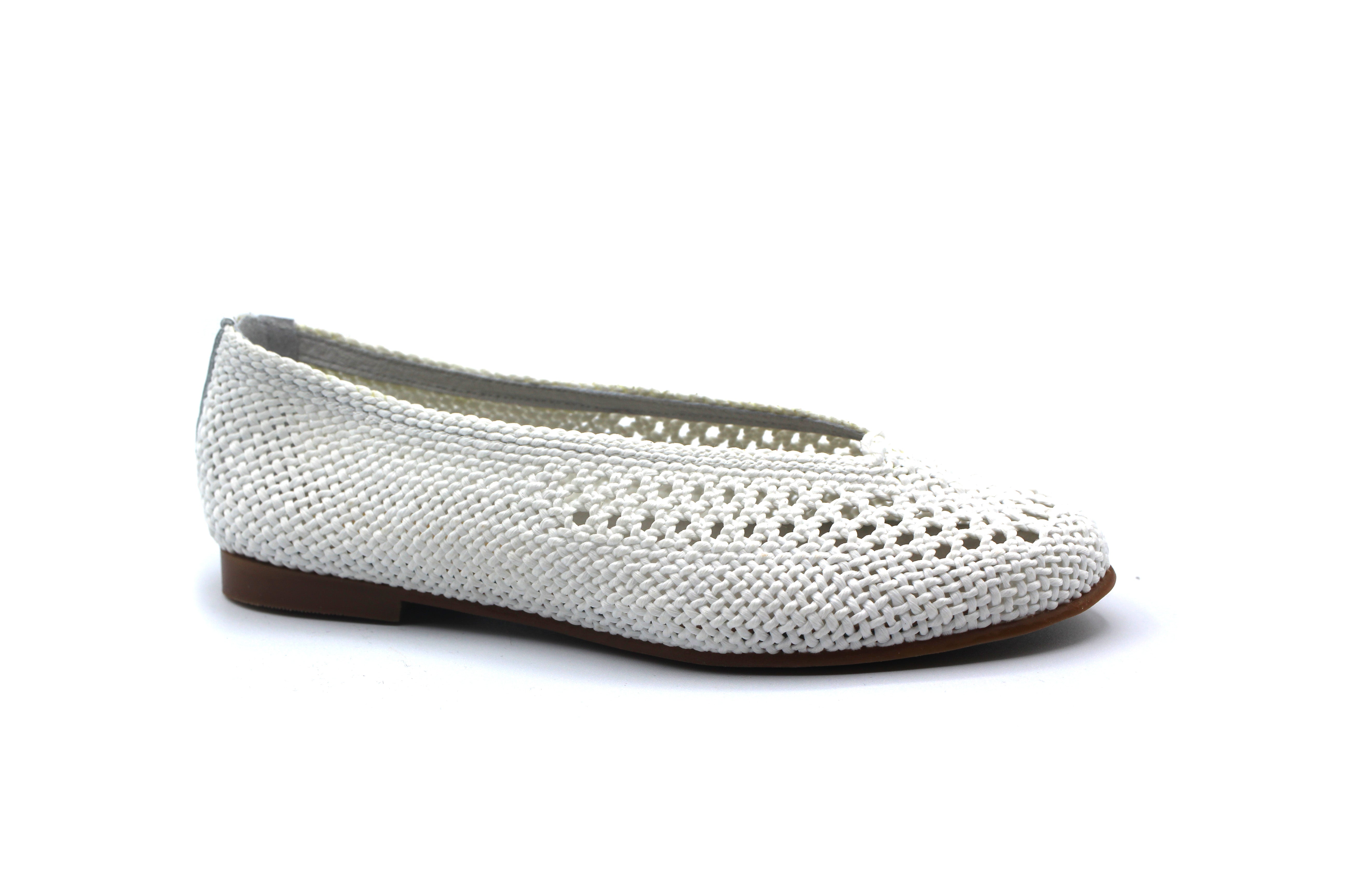 Lmdi White Croché Flat