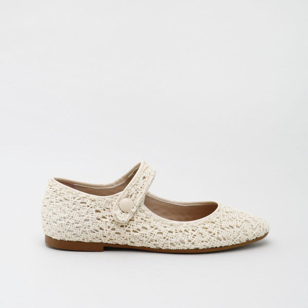 Papanatas Crochet Natural Pointed Mary Jane