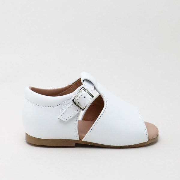 Papanatas White Peep Toe Baby Sandal